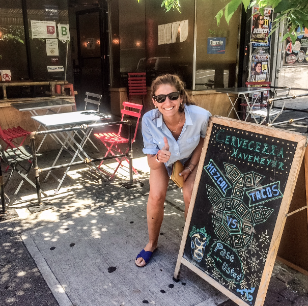 Outdoor Seating at Cerveceria Havemeyer in Williamsburg Brooklyn