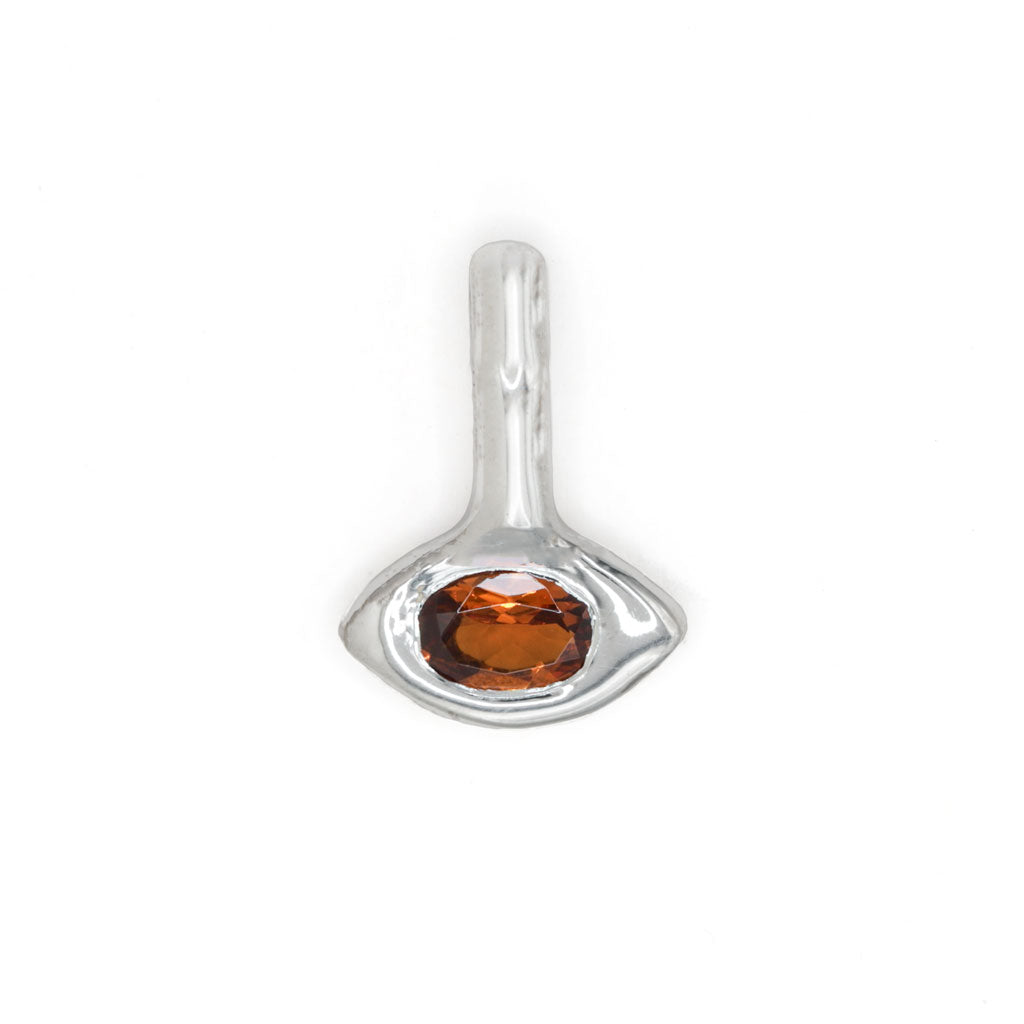 Eye Gemstone Pendant - Madeira Citrine
