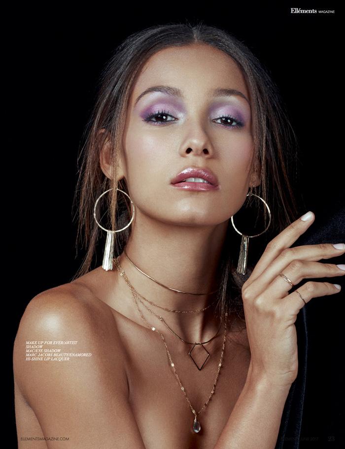 Kaci Tansey modeling delia langan jewelry