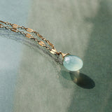 Choker Wrap Gemstone Necklace - Chalcedony