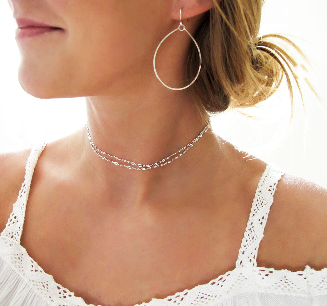 Double wrap choker necklace new arrivals