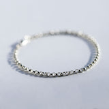 small silver rolo chain bracelet
