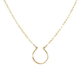 xl good luck necklace large gold horseshoe necklace by delia langan jewelry