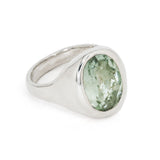 Green Amethyst Cocktail Ring - Size 6-7 ready to ship