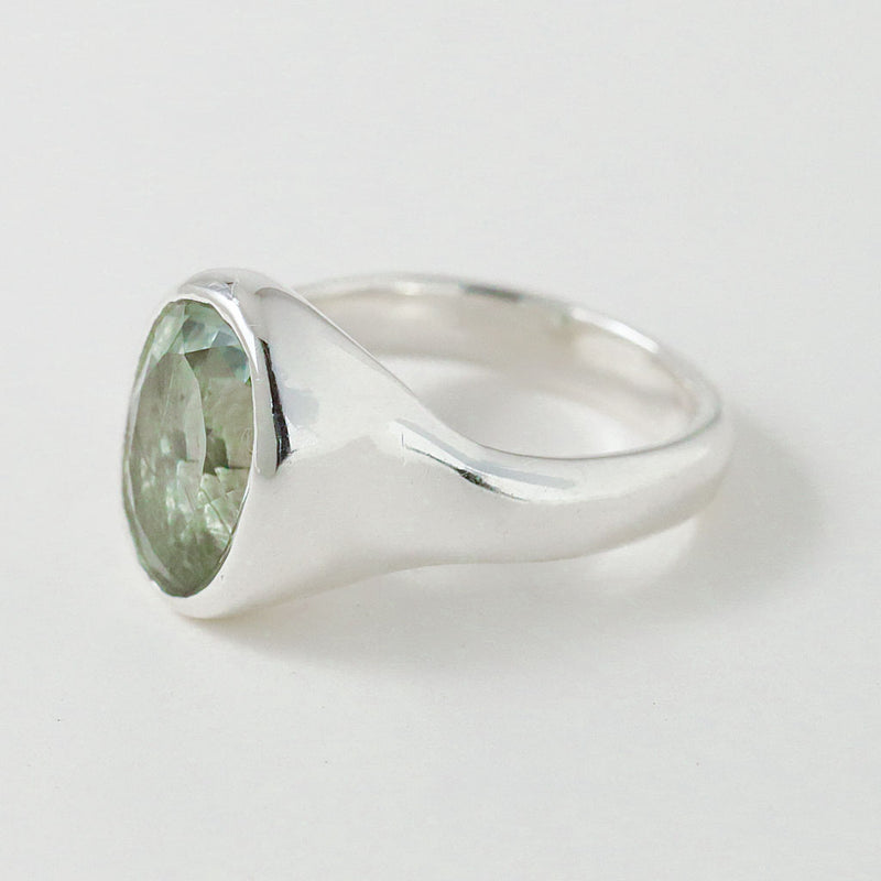 Green Amethyst Cocktail Ring