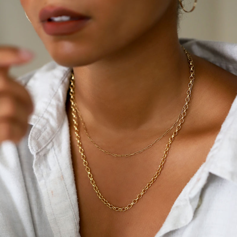 Choker Wrap Necklace - Gold, Silver  Handmade in Brooklyn – Delia Langan  Jewelry