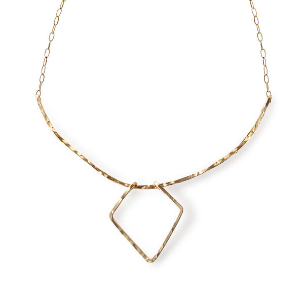 arrowhead arc necklace by delia langan jewelry