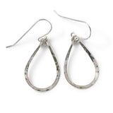 small tiny sterling silver teardrop drop earrings by delia langan jewelry