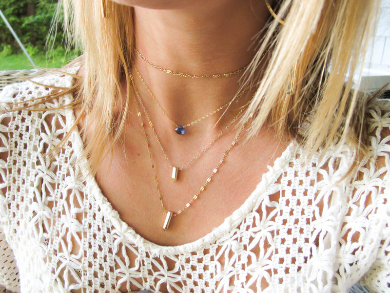 Long Prism Wrap Pendant