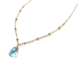 Blue Aquamarine Pendant