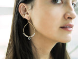 delia langan jewelry crystal quartz teardrop earrings