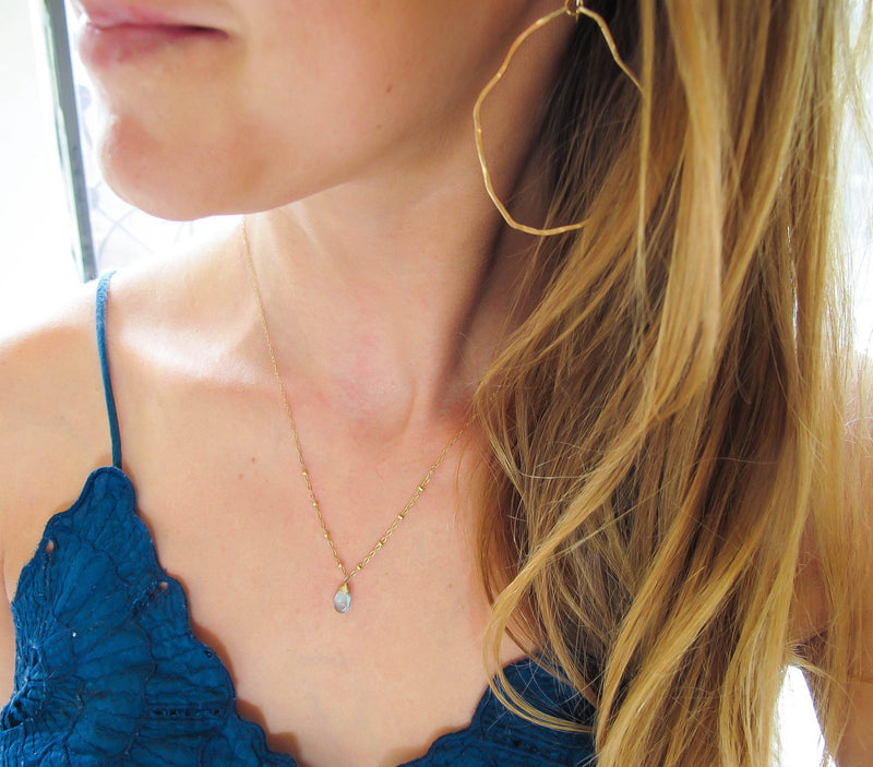 Blue Aquamarine Pendant