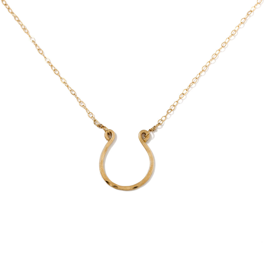 14k gold sales horseshoe necklace
