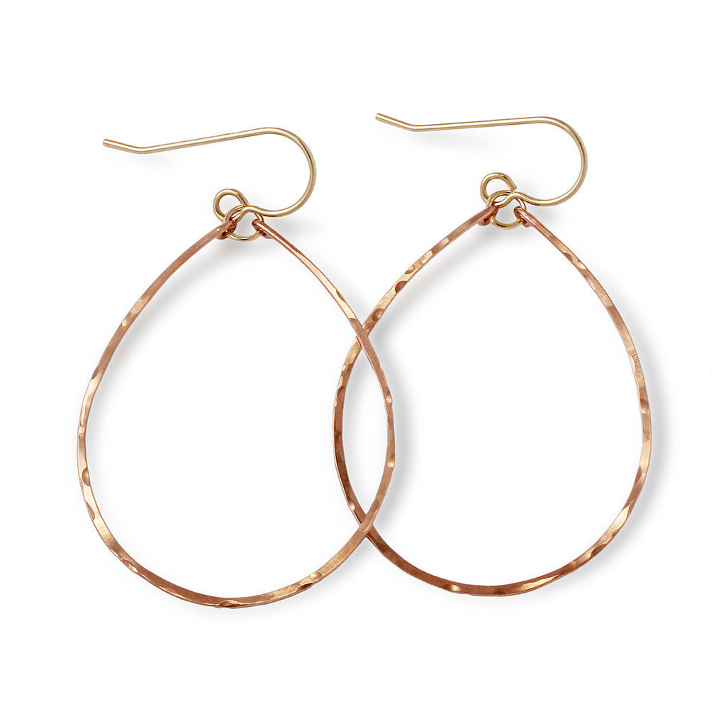 Thin Oval Hoop Earrings | Delia Langan Jewelry