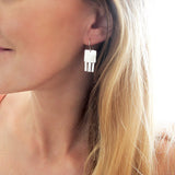 silver jellyfish earrings by delia langan jewelry