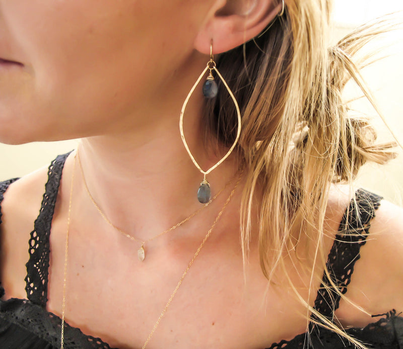 labradorite earrings by delia langan jewelry