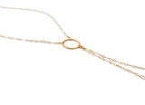 medium gold bolo necklace y shaped necklace by delia langan jewelry