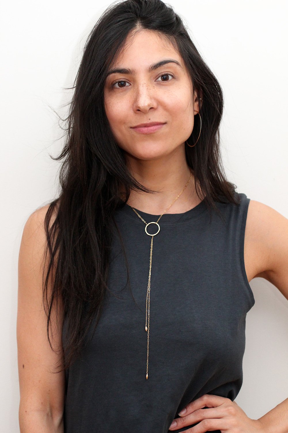 medium gold bolo necklace by delia langan jewelry