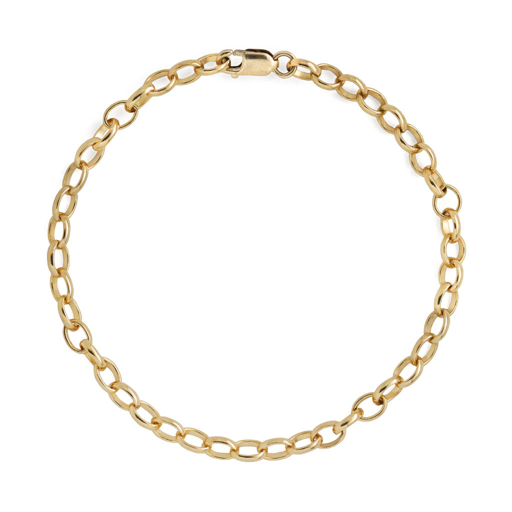 Rolo Chain Bracelet | Handmade by Delia Langan Jewelry