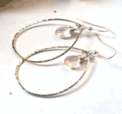 Pink Glow Hoops