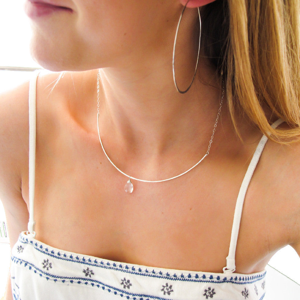 delicate thin silver hoop earrings