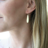 small gold teardrop earrings by delia langan