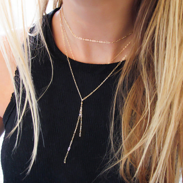 delicate gold choker wrap necklace