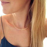 xl scenic route thin gold choker necklace by delia langan jewelry
